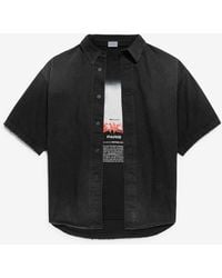Balenciaga - Layered Denim Shirt - Lyst