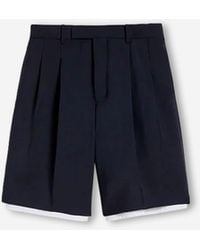 Jil Sander - Wool Canvas Bermuda Shorts - Lyst