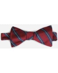 Petronius - Silk Striped Bow Tie - Lyst