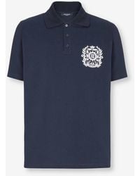 Balmain - Polo Logo Estampado - Lyst