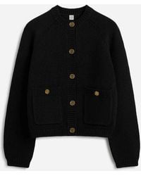 TOTEME - Chunky Knit Cardigan - Lyst