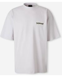 Balenciaga - Round Neck T-Shirt - Lyst