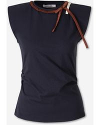Dorothee Schumacher - Plain T-Shirt With Bow - Lyst
