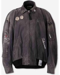 Maison Mihara Yasuhiro - Sun Faded Bomber Jacket - Lyst