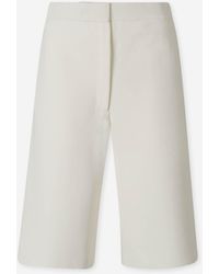 TOTEME - Compact Knit Bermuda Shorts - Lyst