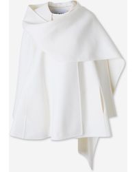Alaïa - Woolen Scarf Coat - Lyst