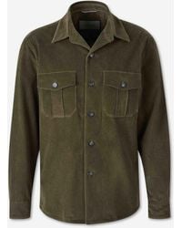 Canali - Cotton Corduroy Overshirt - Lyst