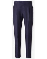 PT Torino - Straight Leg Trousers With Pleats - Lyst