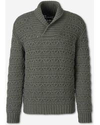 Canali - Pull Épais À Col En V - Lyst