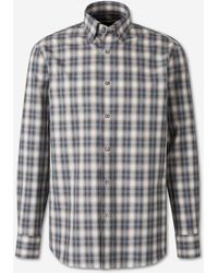 Brioni - Cotton Plaid Shirt - Lyst