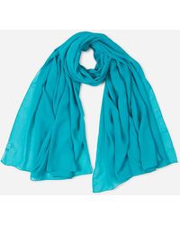 Santa Eulalia - Plain Silk Scarf - Lyst