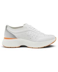 Santoni - Weiße Leder-Easy Bounce-Sneaker Für Damen - Lyst