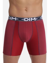 DIM 3D Flex Boxer Long - Lot de 2 - Rojo