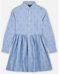 Polo Ralph Lauren - Cotton Dress-Dresses-Woven - Lyst