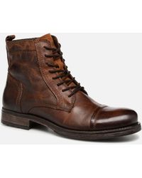 De caña alta botas de piel | JACK \u0026 JONES