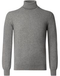 Mandelli Cashmere Bomber in Gray for Men | Lyst