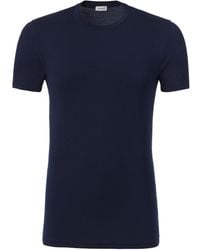Zimmerli Crew-neck T-shirt - Blue