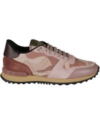 valentino trainers pink camouflage