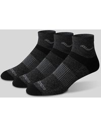 Saucony - Inferno Merino Wool Blend Quarter 3-pack Sock - Lyst