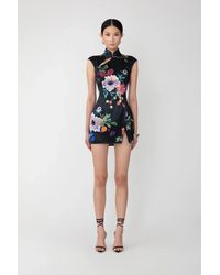 SAU LEE - Devon Mini Dress - Lyst
