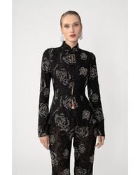 SAU LEE - Azalea Embroidered Top - Lyst
