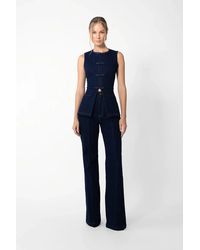 SAU LEE - Denver Denim Vest - Lyst