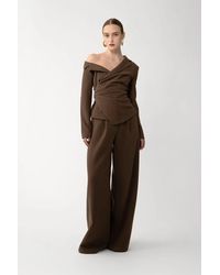 SAU LEE - Neve Wool Pant - Lyst