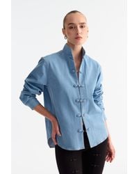 SAU LEE - Bobbi Denim Shirt - Lyst