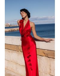 SAU LEE - Delphine Satin Gown - Lyst