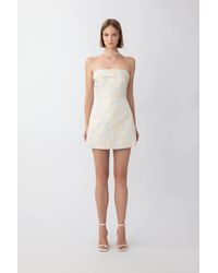 SAU LEE - Jodie Jacquard Mini Dress - Lyst