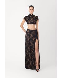 SAU LEE - Mimi Lace Maxi Skirt - Lyst