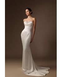 SAU LEE - Rianne Satin Gown - Lyst