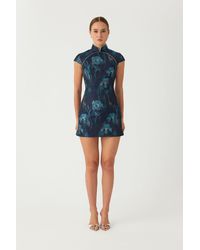 SAU LEE - Cara Jacquard Mini Dress - Lyst
