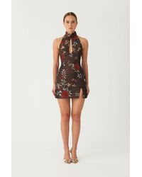 SAU LEE - Eva Jacquard Mini Dress - Lyst