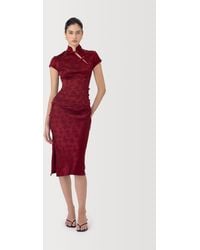 SAU LEE - Ren Satin Jacquard Skirt - Lyst