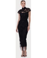 SAU LEE - Charlize Midi Dress - Lyst