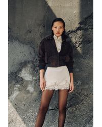 SAU LEE - Ronan Suede Bomber Jacket - Lyst