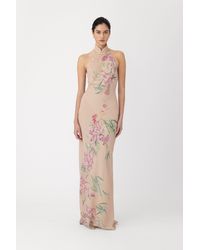 SAU LEE - Gillian Chiffon Dress - Lyst