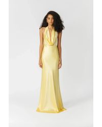 SAU LEE - Pearl Satin Gown - Lyst