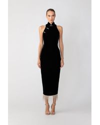 SAU LEE - Martha Velvet Dress - Lyst