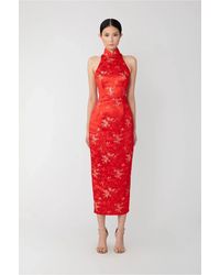 SAU LEE - Jill Chinese Jacquard Pencil Dress - Lyst