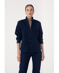 SAU LEE - Bobbi Denim Shirt - Lyst