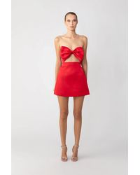 SAU LEE - Ella Strapless Mini Dress - Lyst