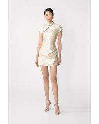 SAU LEE - Jada Jacquard Mini Dress - Lyst