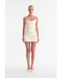 SAU LEE - Roan Satin Skirt - Lyst