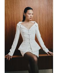 SAU LEE - Nicola Crepe Top - Lyst