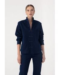 SAU LEE - Bobbi Denim Shirt - Lyst