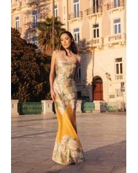SAU LEE - Hesper Satin Dress - Lyst