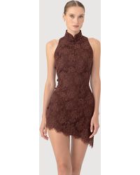 SAU LEE - Silba Lace Mini Dress - Lyst