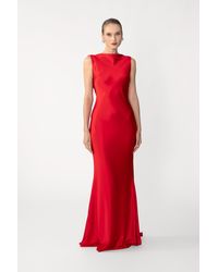 SAU LEE - Callie Satin Gown - Lyst